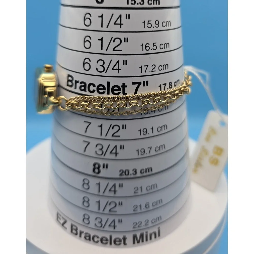 Bee‎ Sister Women's Goldtone Bracelet Watch 7in New #0341